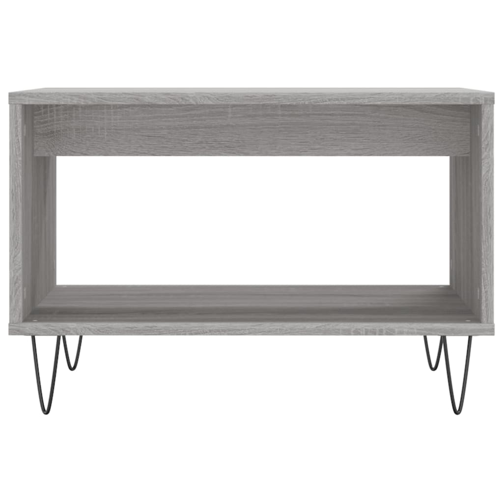Tavolino da Salotto Grigio Sonoma 60x50x40 cm Legno Multistrato
