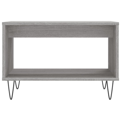 Tavolino da Salotto Grigio Sonoma 60x50x40 cm Legno Multistrato