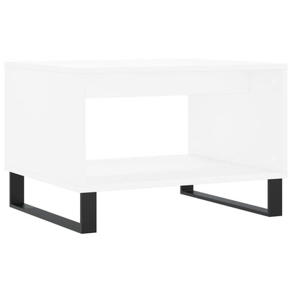 Tavolino da Salotto Bianco 60x50x40 cm in Legno Multistrato | homemem39