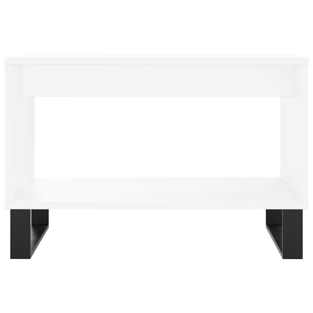 Tavolino da Salotto Bianco 60x50x40 cm in Legno Multistrato