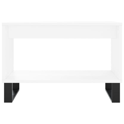 Tavolino da Salotto Bianco 60x50x40 cm in Legno Multistrato
