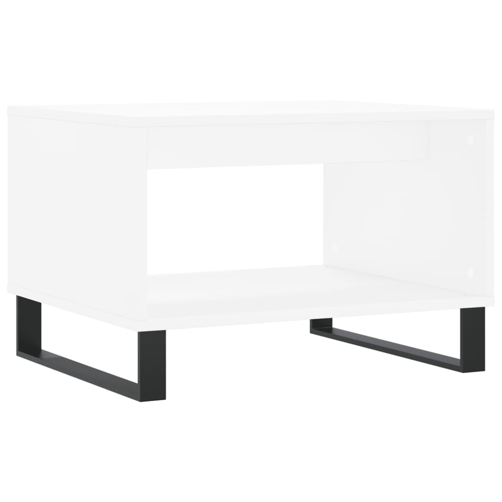 Tavolino da Salotto Bianco 60x50x40 cm in Legno Multistrato | homemem39