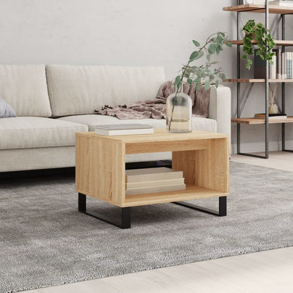Tavolino da Salotto Rovere Sonoma 60x50x40 cm Legno Multistrato | homemem39