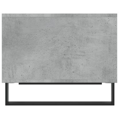 Tavolino da Salotto Grigio Cemento 60x50x40cm Legno Multistrato
