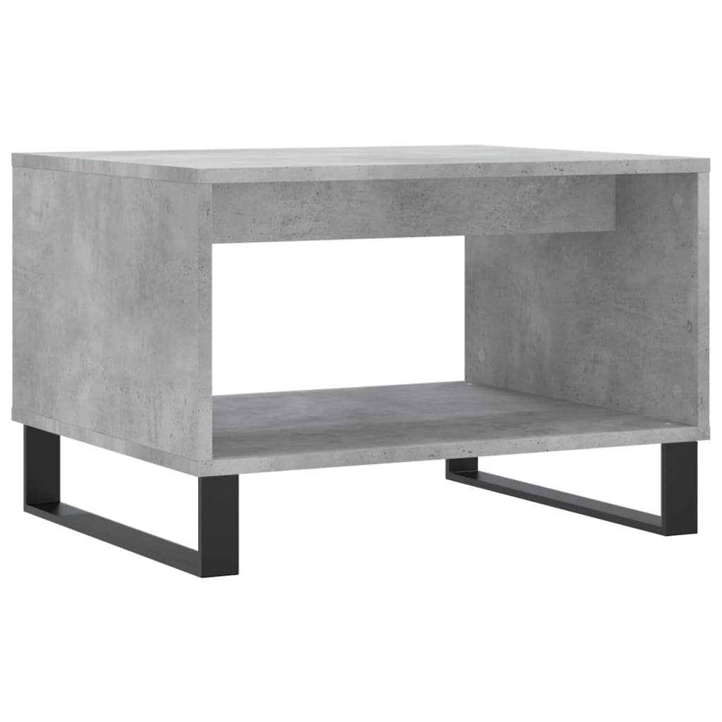 Tavolino da Salotto Grigio Cemento 60x50x40cm Legno Multistrato | homemem39