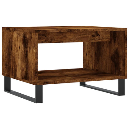Tavolino da Salotto Rovere Fumo 60x50x40 cm Legno Multistrato