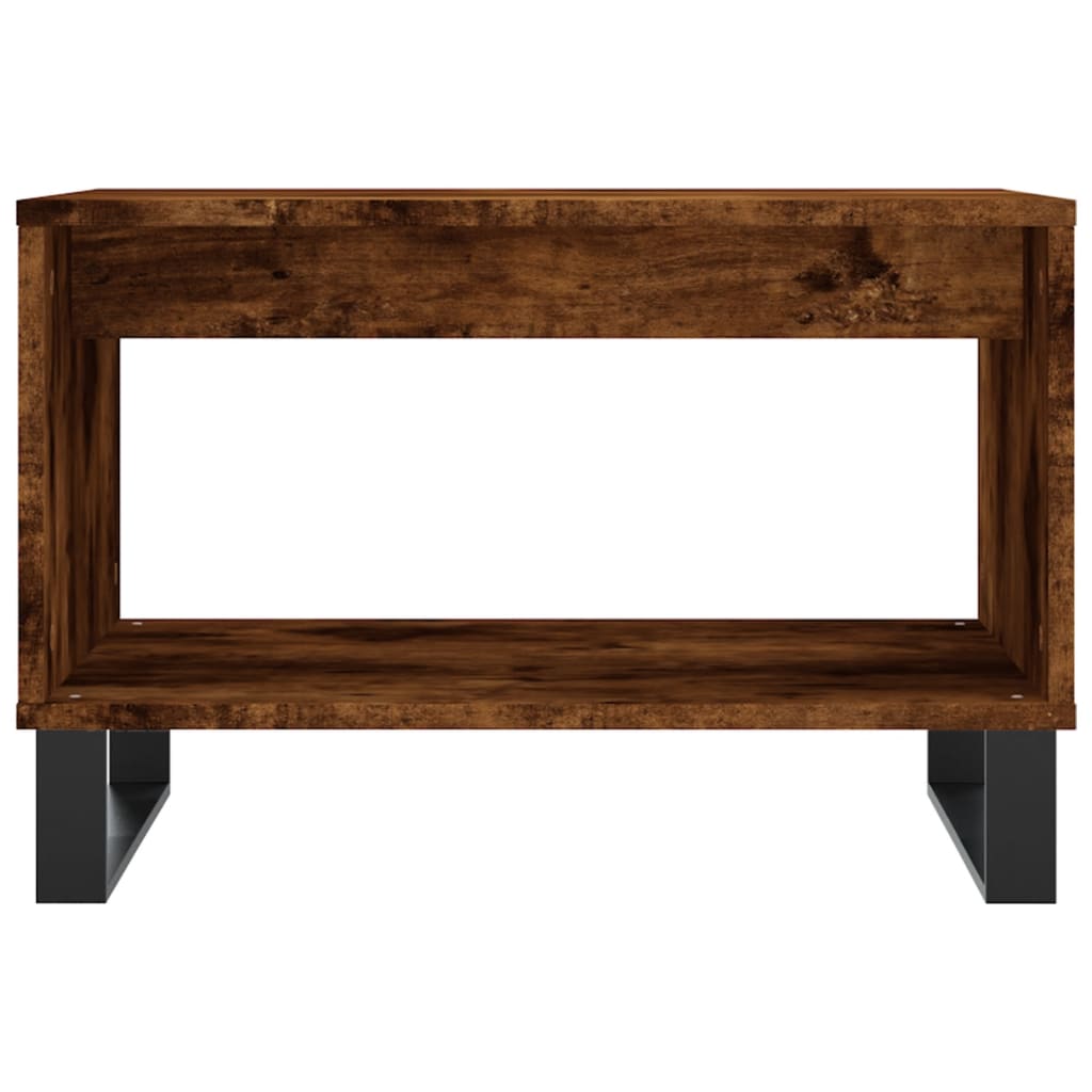 Tavolino da Salotto Rovere Fumo 60x50x40 cm Legno Multistrato