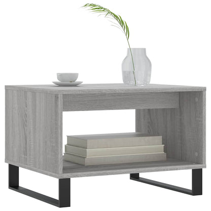 Tavolino da Salotto Grigio Sonoma 60x50x40 cm Legno Multistrato
