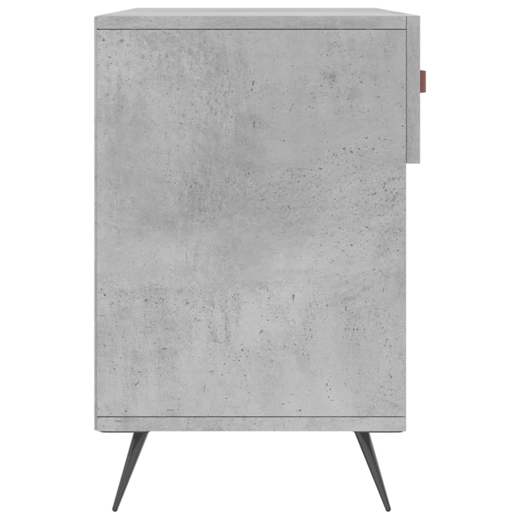 Panca Porta Scarpe Grigio Cemento 102x35x55cm Legno Multistrato - homemem39