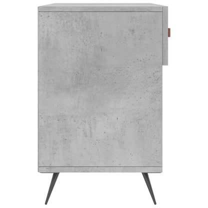Panca Porta Scarpe Grigio Cemento 102x35x55cm Legno Multistrato - homemem39