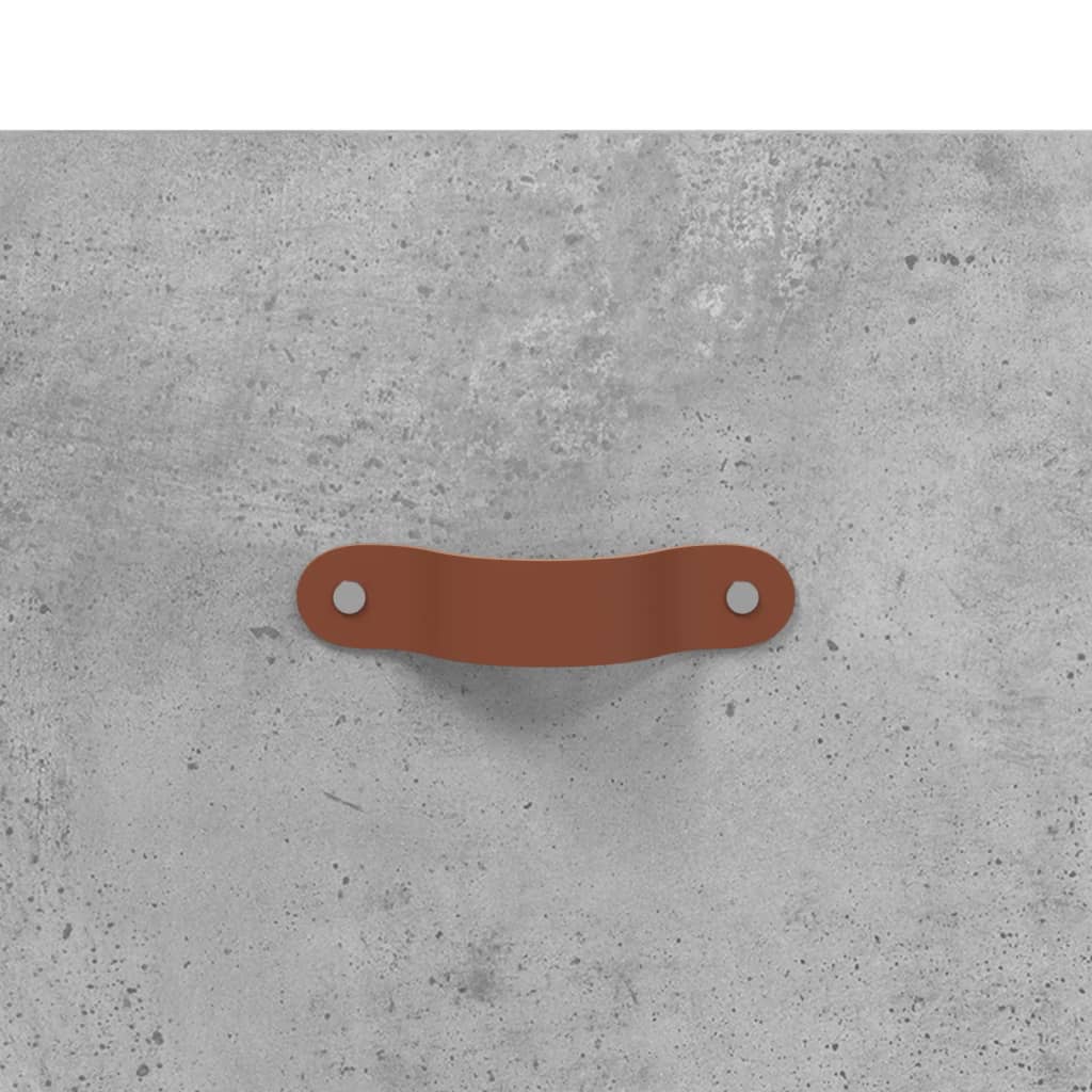 Panca Porta Scarpe Grigio Cemento 102x35x55cm Legno Multistrato - homemem39