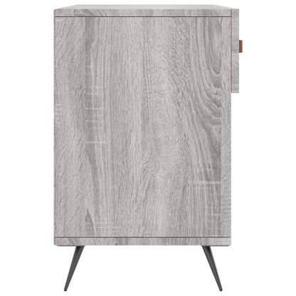 Panca Porta Scarpe Grigio Sonoma 102x35x55 cm Legno Multistrato - homemem39