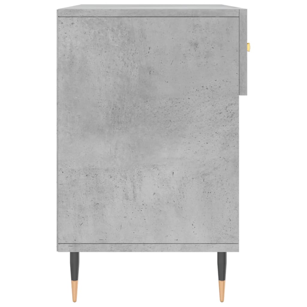 Panca Porta Scarpe Grigio Cemento 102x35x55cm Legno Multistrato - homemem39