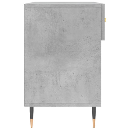 Panca Porta Scarpe Grigio Cemento 102x35x55cm Legno Multistrato - homemem39