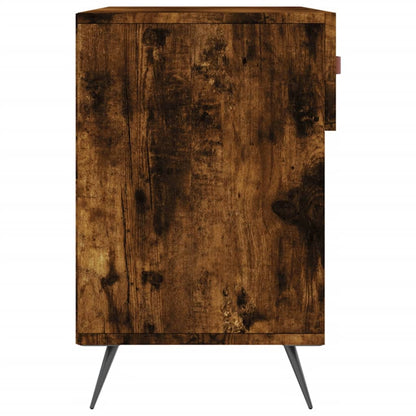 Panca Porta Scarpe Rovere Fumo 102x35x55 cm Legno Multistrato - homemem39