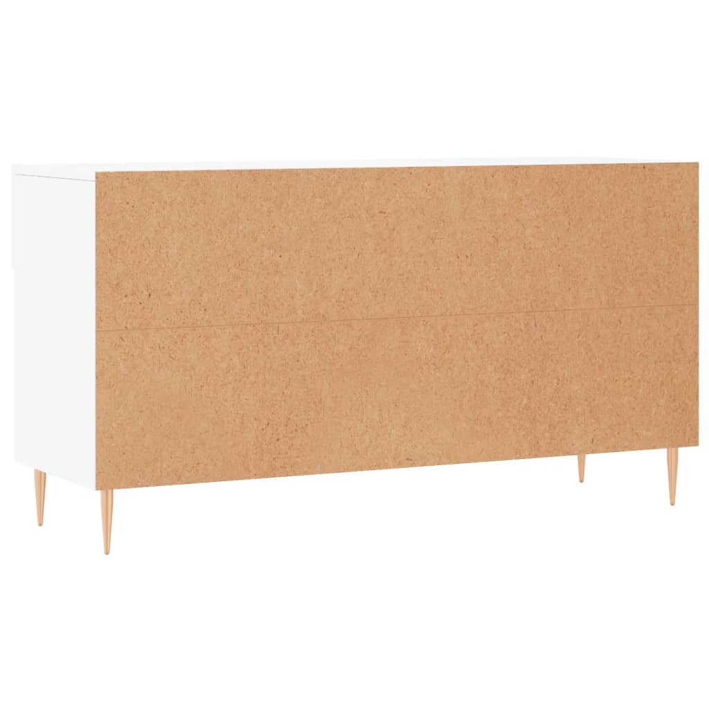 Panca Porta Scarpe Bianca 102x35x55 cm in Legno Multistrato - homemem39