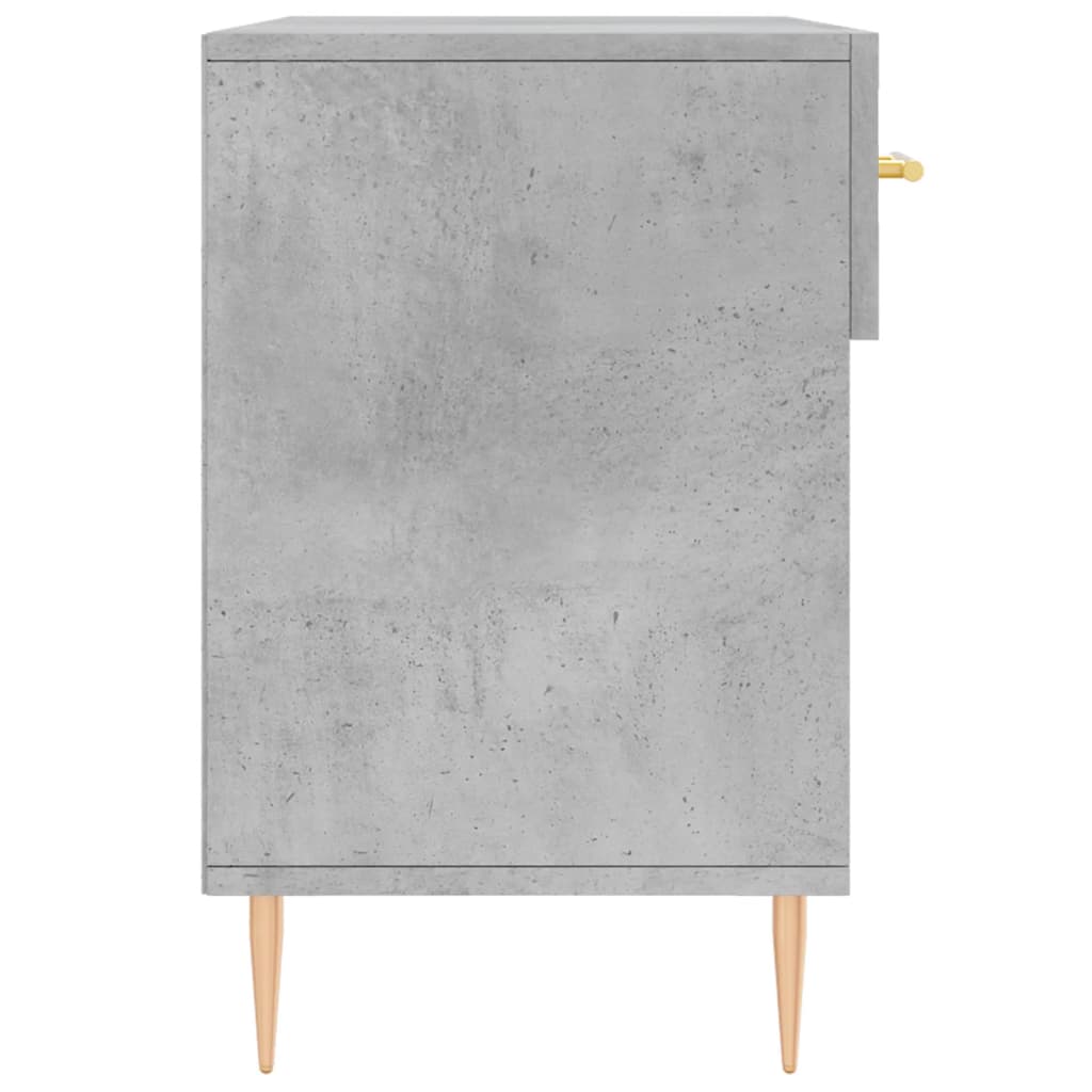 Panca Porta Scarpe Grigio Cemento 102x35x55cm Legno Multistrato - homemem39