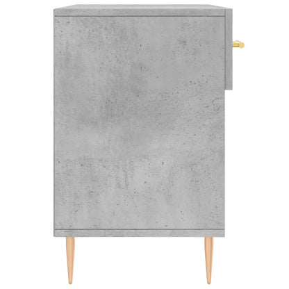 Panca Porta Scarpe Grigio Cemento 102x35x55cm Legno Multistrato - homemem39
