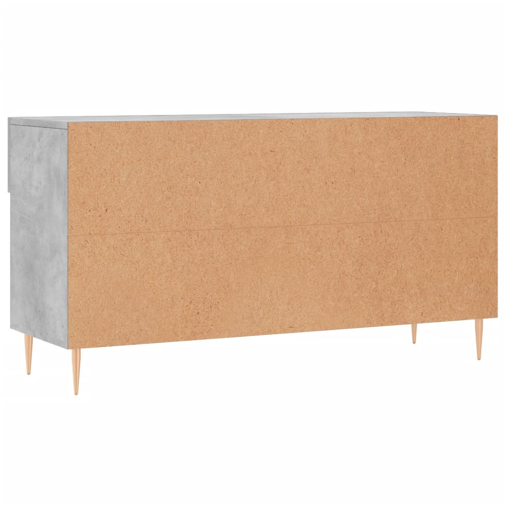 Panca Porta Scarpe Grigio Cemento 102x35x55cm Legno Multistrato - homemem39