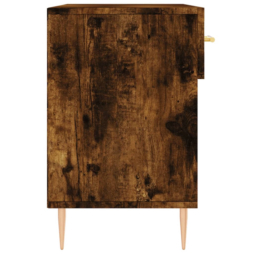 Panca Porta Scarpe Rovere Fumo 102x35x55 cm Legno Multistrato - homemem39