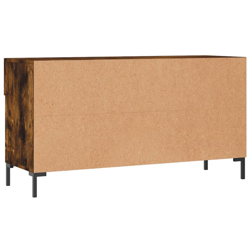 Panca Porta Scarpe Rovere Fumo 102x35x55 cm Legno Multistrato - homemem39