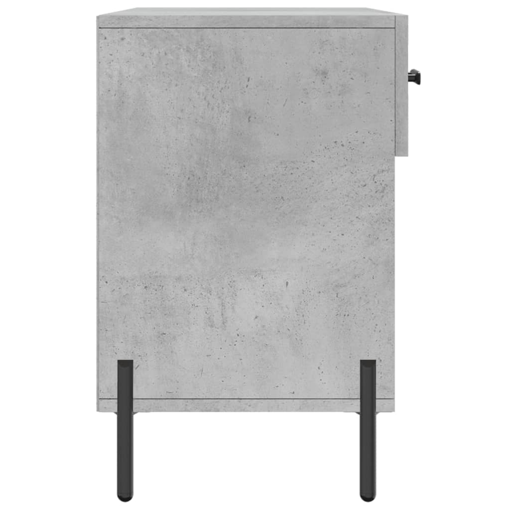 Panca Porta Scarpe Grigio Cemento 102x35x55cm Legno Multistrato - homemem39