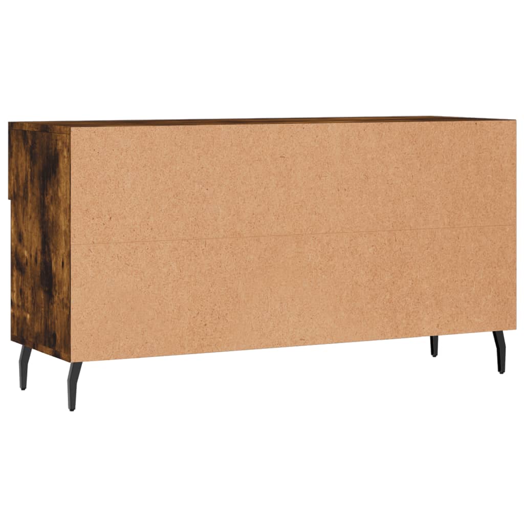 Panca Porta Scarpe Rovere Fumo 102x35x55 cm Legno Multistrato - homemem39