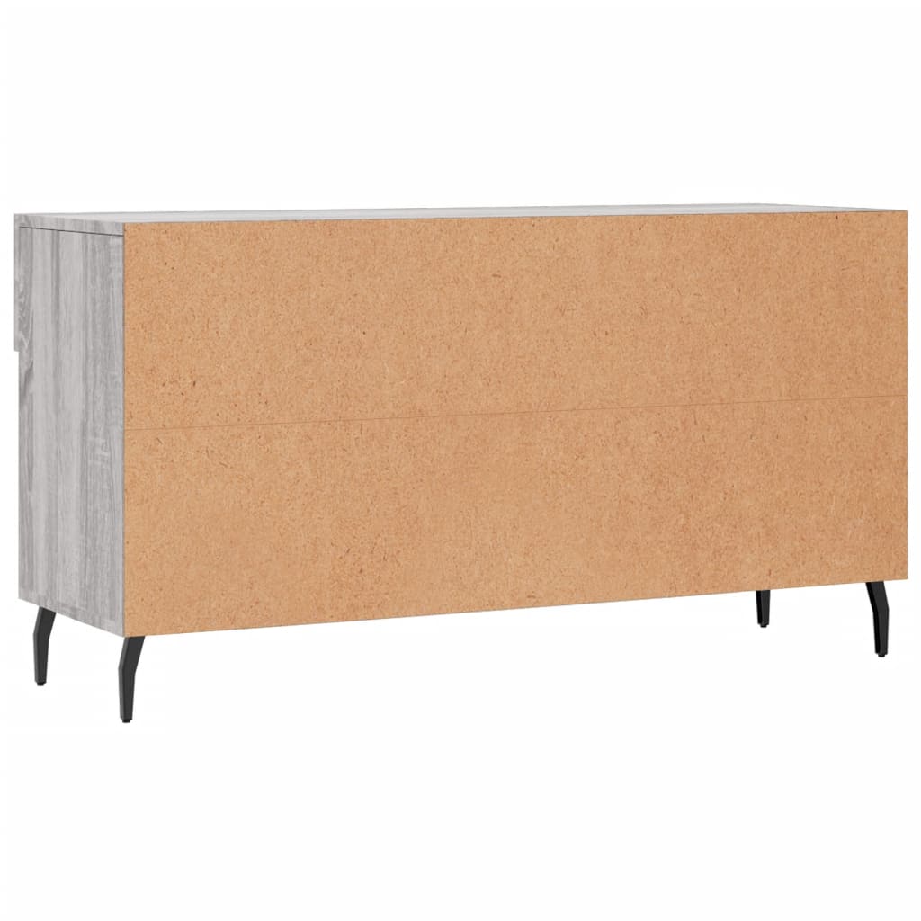 Panca Porta Scarpe Grigio Sonoma 102x35x55 cm Legno Multistrato - homemem39