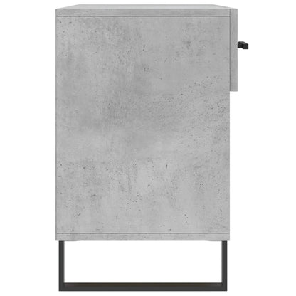 Panca Porta Scarpe Grigio Cemento 102x35x55cm Legno Multistrato - homemem39