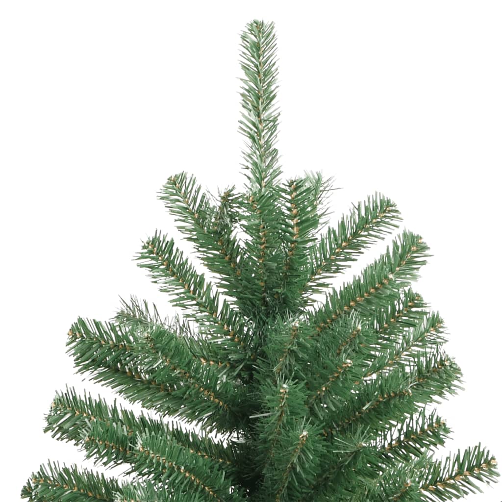 Albero di Natale Artificiale Incernierato con Base Verde 180 cm