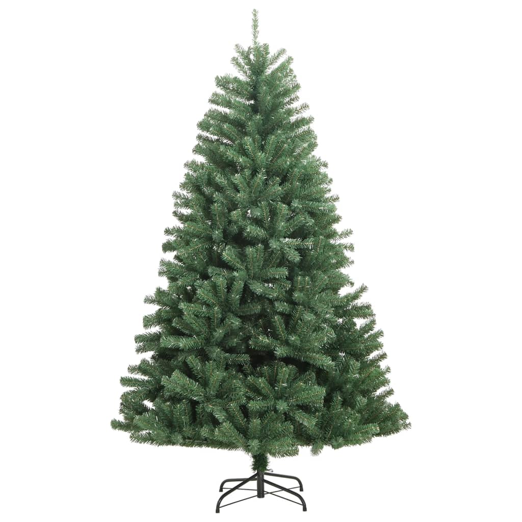 Albero di Natale Artificiale Incernierato con Base Verde 240 cm