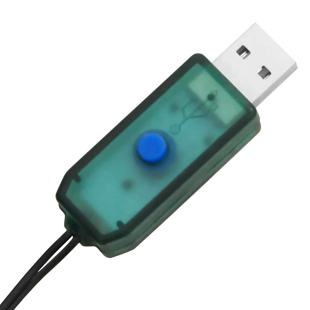 Albero di Natale Artificiale Preilluminato con 45 LED 90 cm