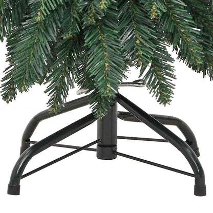 Albero di Natale Artificiale Preilluminato con 60 LED 120 cm