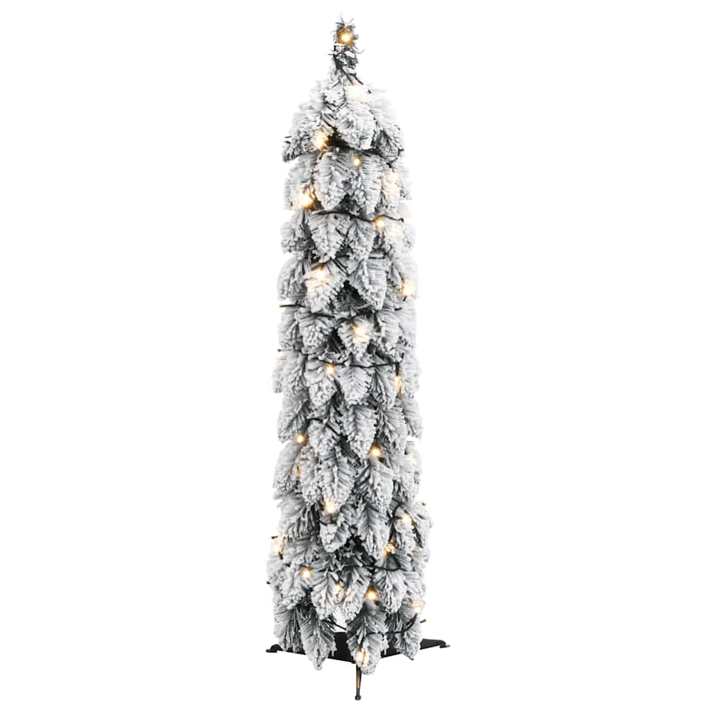 Albero di Natale Artificiale con 30 LED e Neve Floccata 60 cm | homemem39