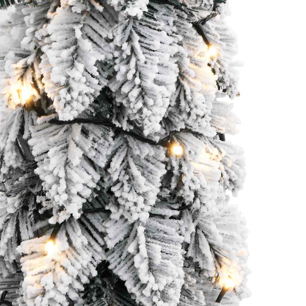 Albero di Natale Artificiale con 30 LED e Neve Floccata 60 cm | homemem39