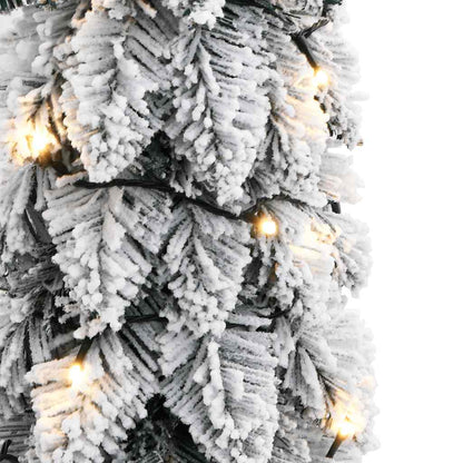 Albero di Natale Artificiale con 30 LED e Neve Floccata 60 cm | homemem39