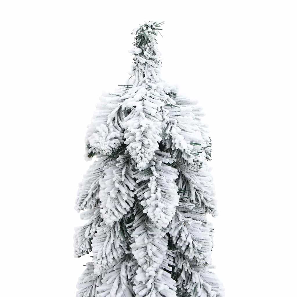 Albero di Natale Artificiale con 45 LED e Neve Floccata 90 cm | homemem39
