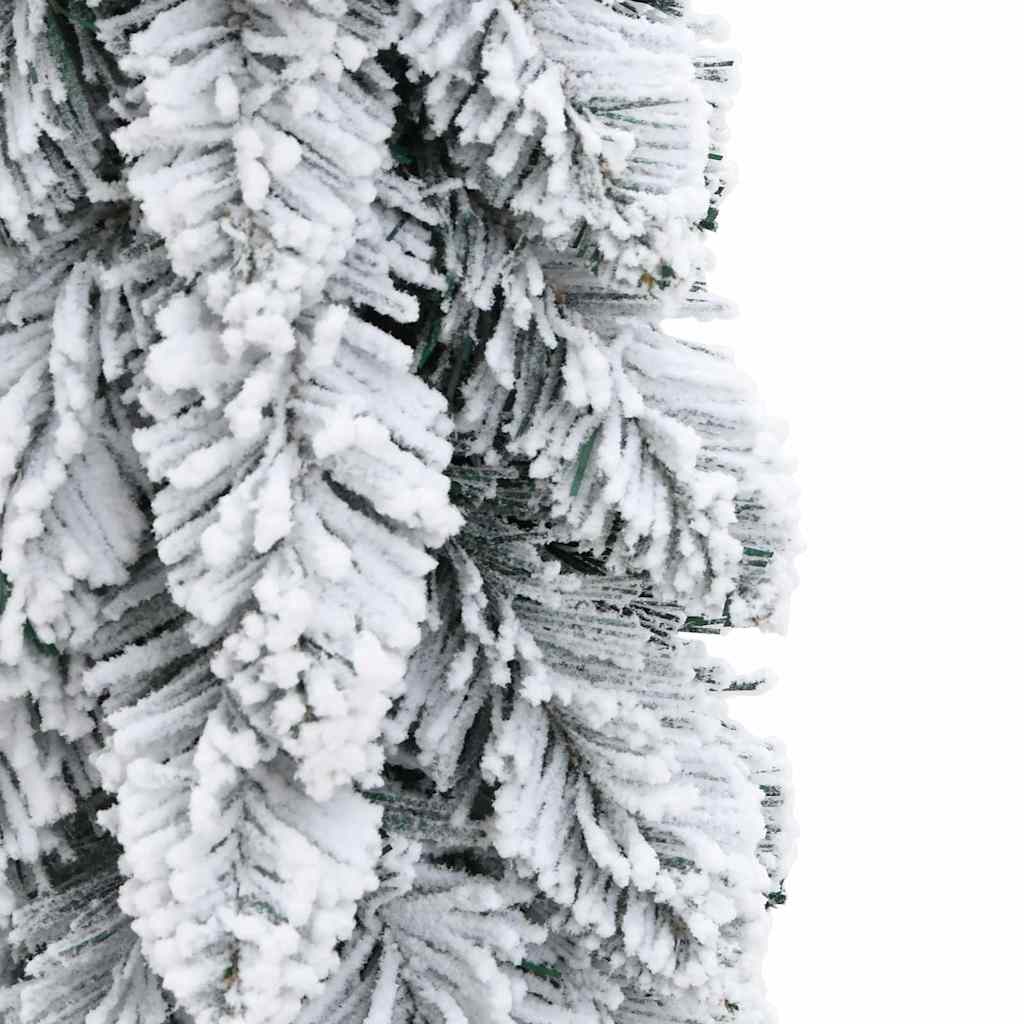Albero di Natale Artificiale con 45 LED e Neve Floccata 90 cm | homemem39