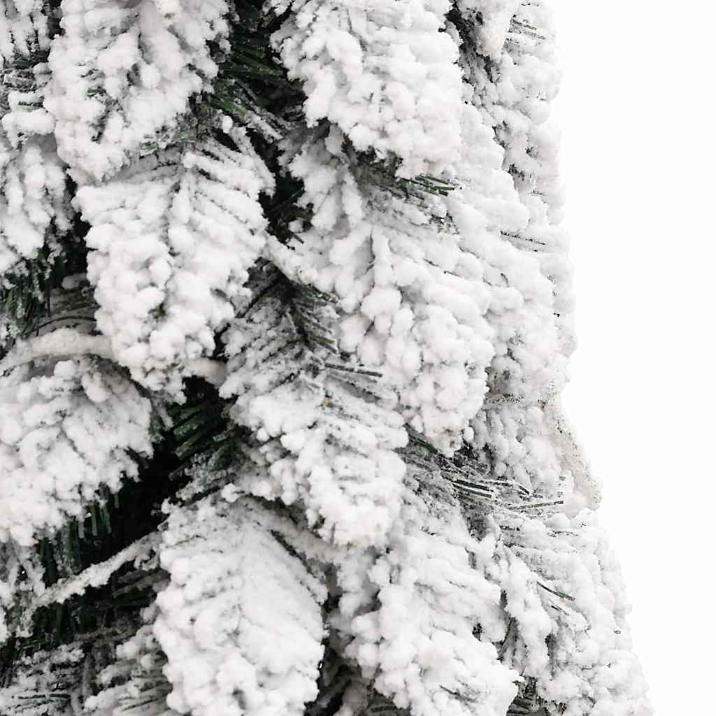 Albero di Natale Artificiale con 80 LED e Neve Floccata 150 cm | homemem39