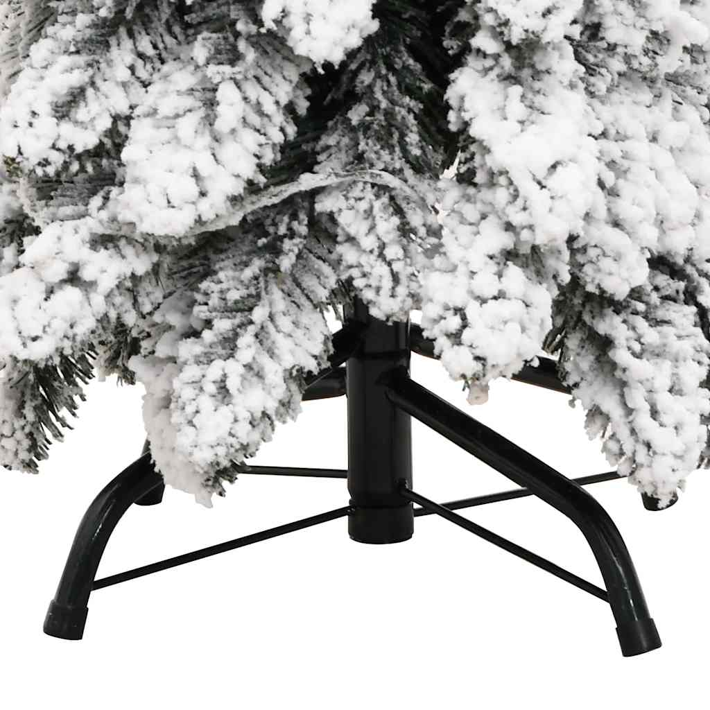 Albero di Natale Artificiale con 80 LED e Neve Floccata 150 cm | homemem39