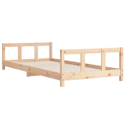 Giroletto per Bambini 90x190 cm in Legno Massello di Pino - homemem39