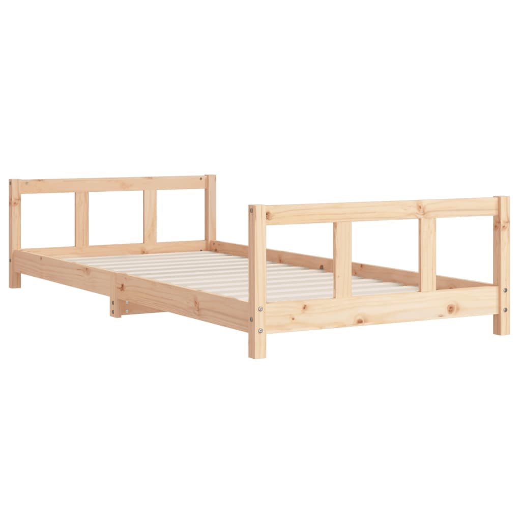 Giroletto per Bambini 90x190 cm in Legno Massello di Pino - homemem39