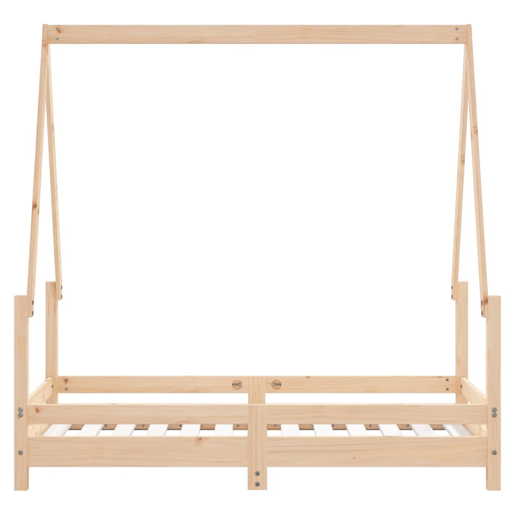 Giroletto per Bambini 70x140 cm in Legno Massello di Pino - homemem39