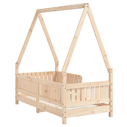 Giroletto per Bambini 70x140 cm in Legno Massello di Pino - homemem39