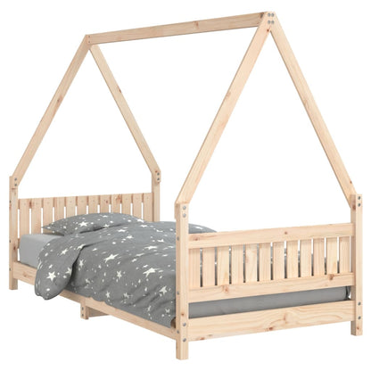 Giroletto per Bambini 90x190 cm in Legno Massello di Pino - homemem39
