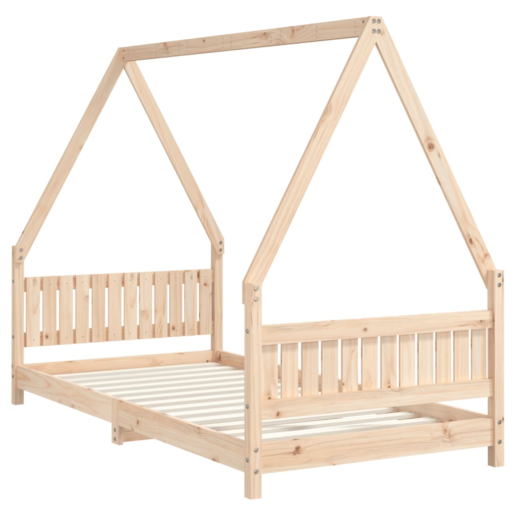 Giroletto per Bambini 90x190 cm in Legno Massello di Pino - homemem39
