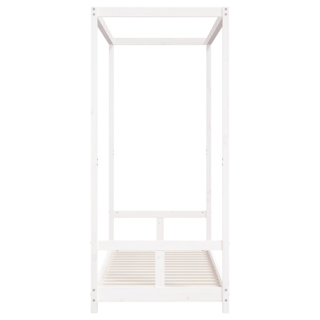 Giroletto per Bambini Bianco 80x200cm in Legno Massello di Pino - homemem39