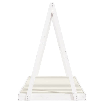 Giroletto per Bambini Bianco 90x200cm in Legno Massello di Pino - homemem39