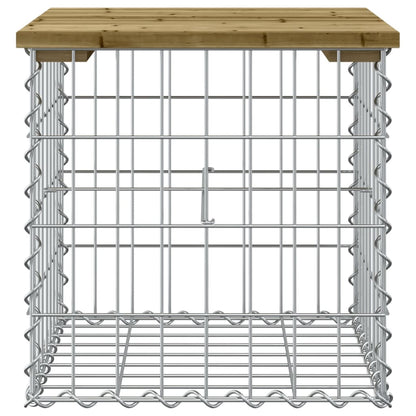 Panca da Giardino Design Gabbione 43x44x42 cm Pino Impregnato
