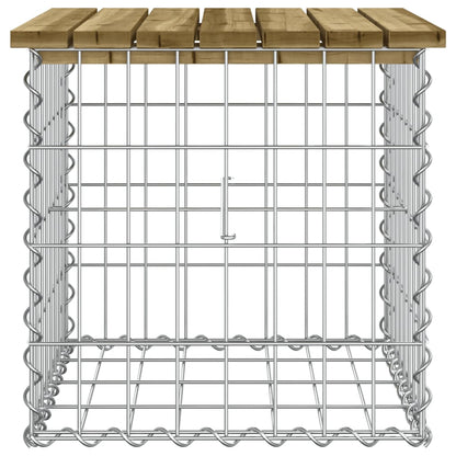 Panca da Giardino Design Gabbione 43x44x42 cm Pino Impregnato